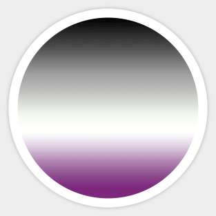 Asexual Pride Gradient Sticker